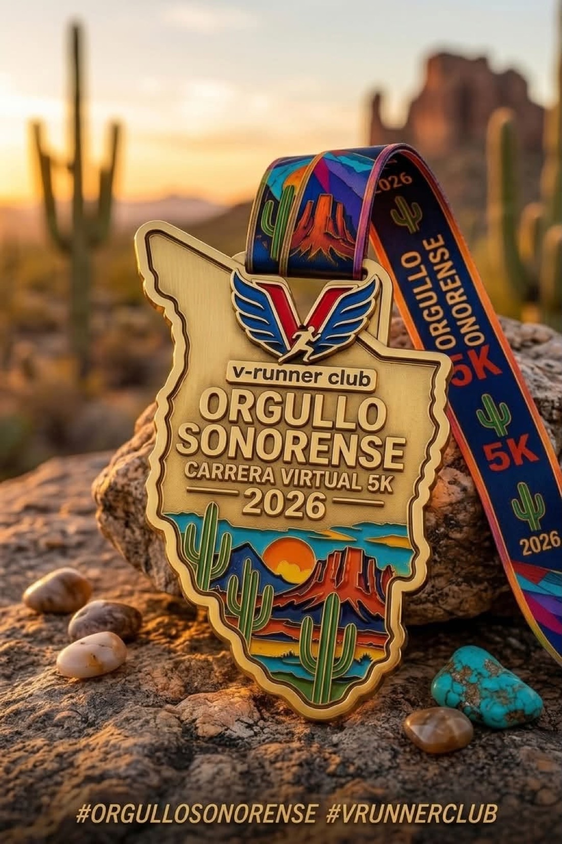 Medalla de la carrera Sonorense 5K